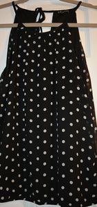 EXPRESS black polka dot tank